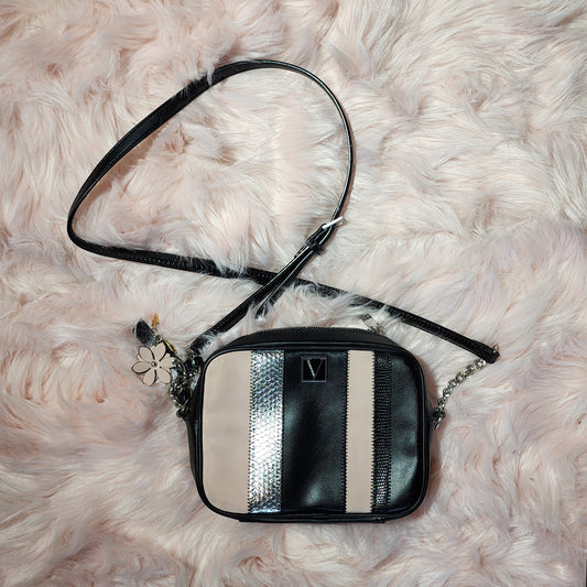 Pink & Black Cross Body Bag