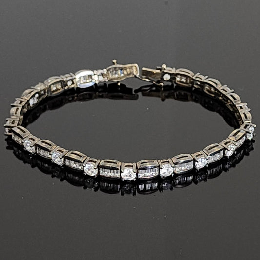 Sterling Silver Tennis Bracelet