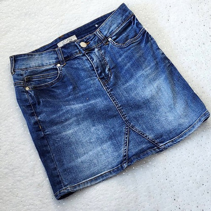 Wild Blue Mini Skirt - Jeans size small