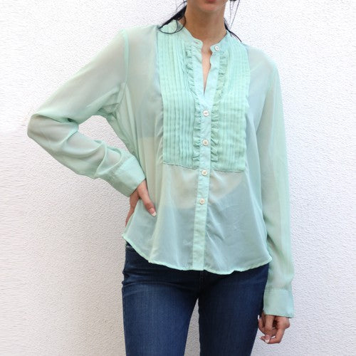 Green Tuxedo Shirt by The Limitied