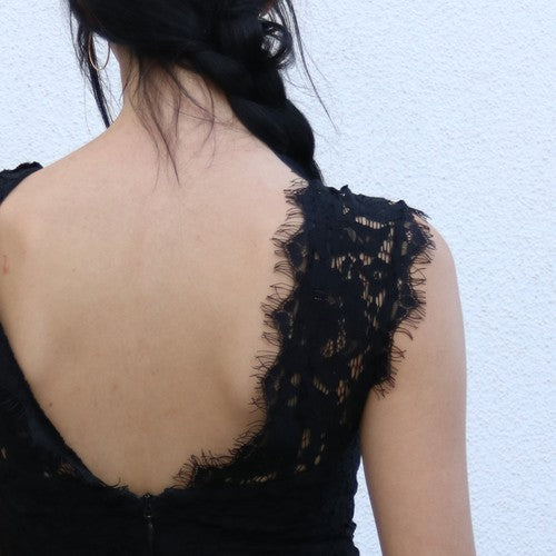 Bebe black lace top