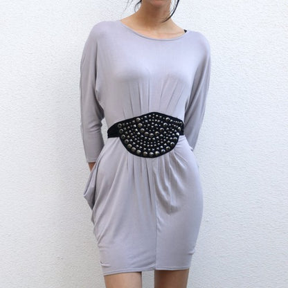 Bebe grey extra soft dress  + FREE necklace!!!