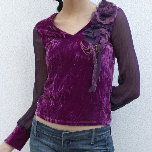 Unique Purple Fairy Style Top