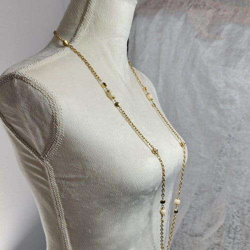 Vintage 1980s Monet Gold chain with embellishments