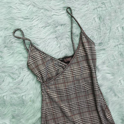 Papermoon Plaid sleeveless dress